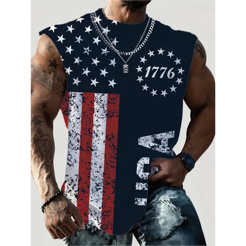 Street Fashion Usa - Майки с 3D принтом американского флага