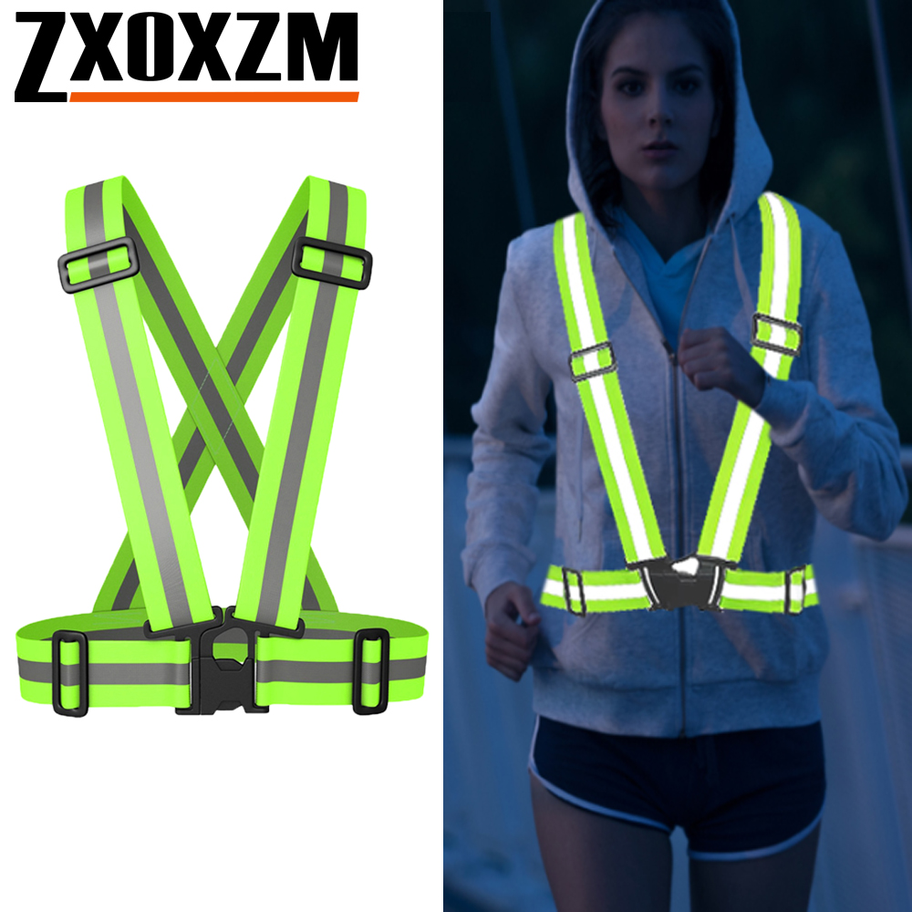 Reflective Jacket Running - 1 шт., жилет для ночного бега,