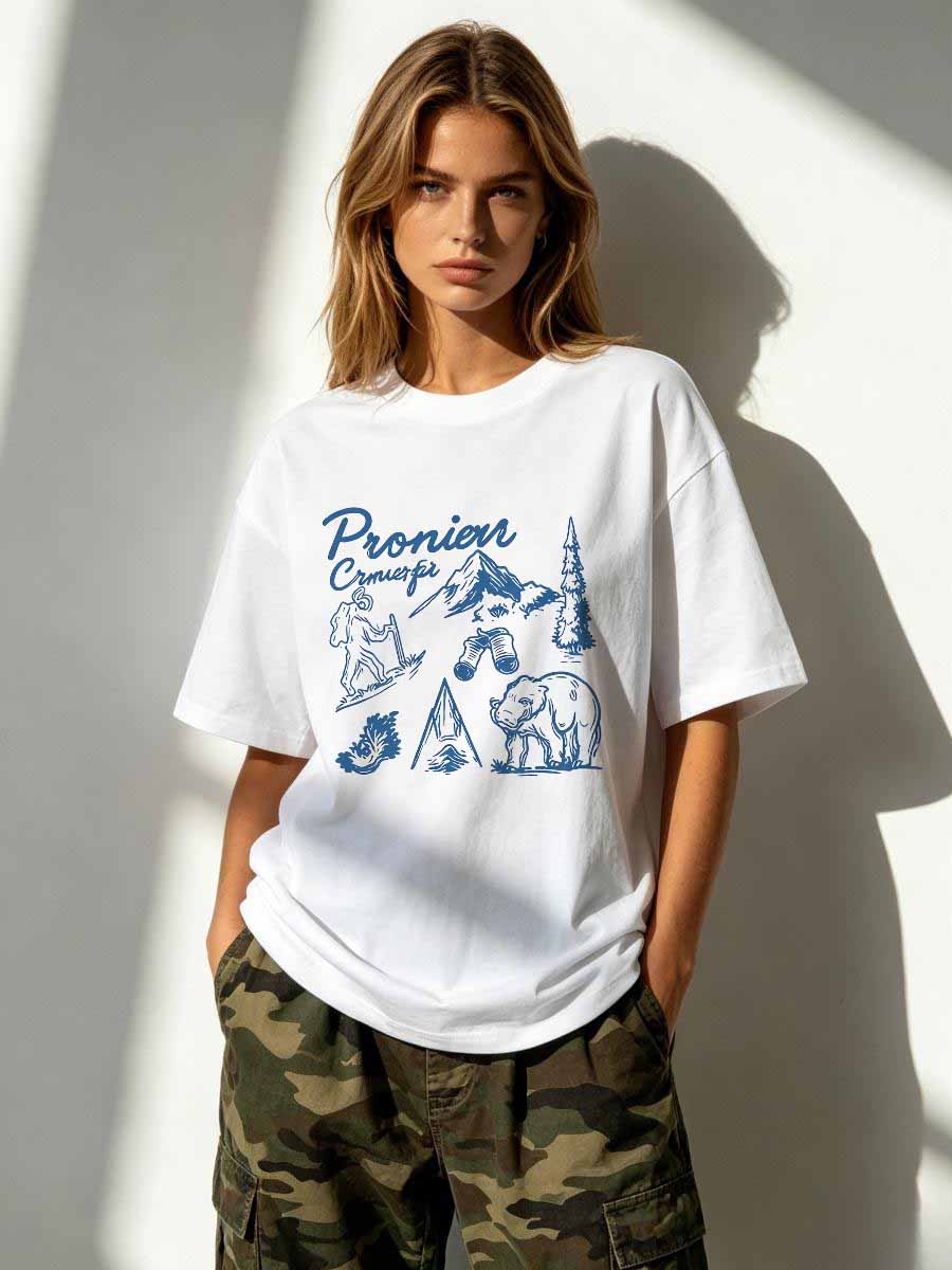 Street Fashion Usa - Футболки Land Free женские хлопковые с