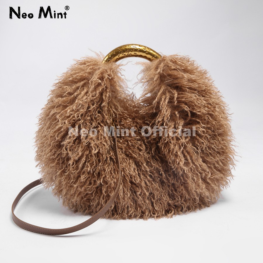 Street Fashion China Girl - Neo Mint Ins Модная женская пушистая
