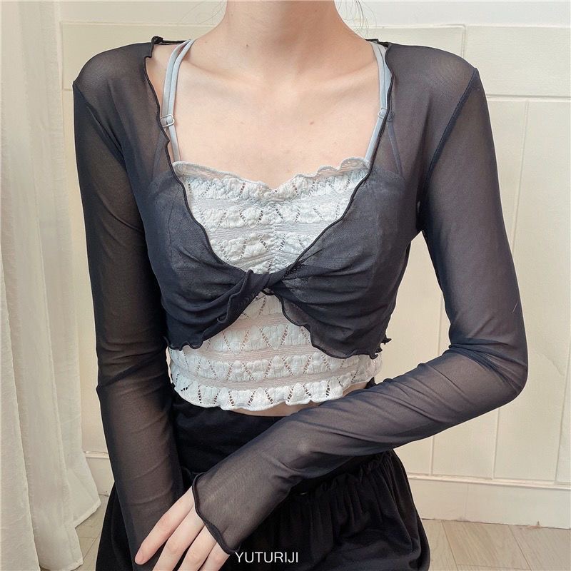 Женская сетчатая накидка для б – обзор и цена Mesh Top Layering
