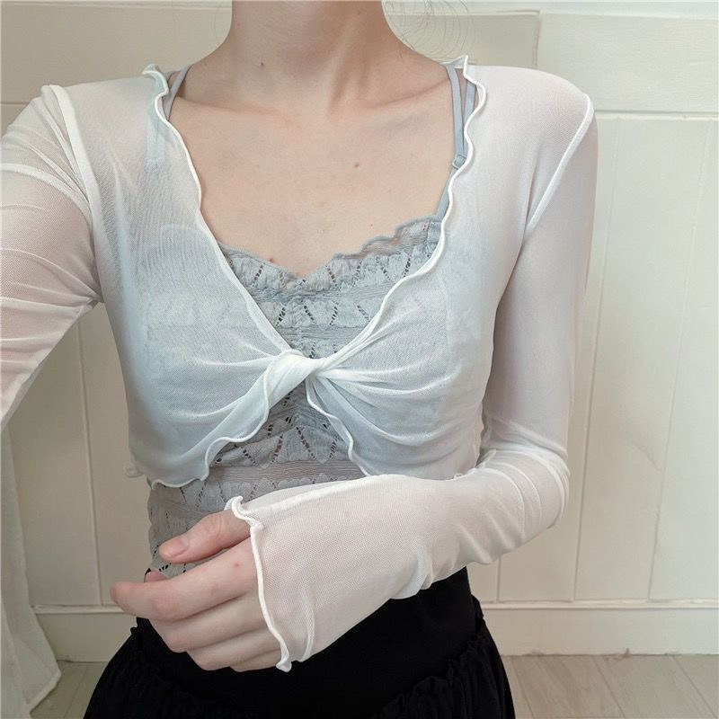 Женская сетчатая накидка для б – обзор и цена Mesh Top Layering