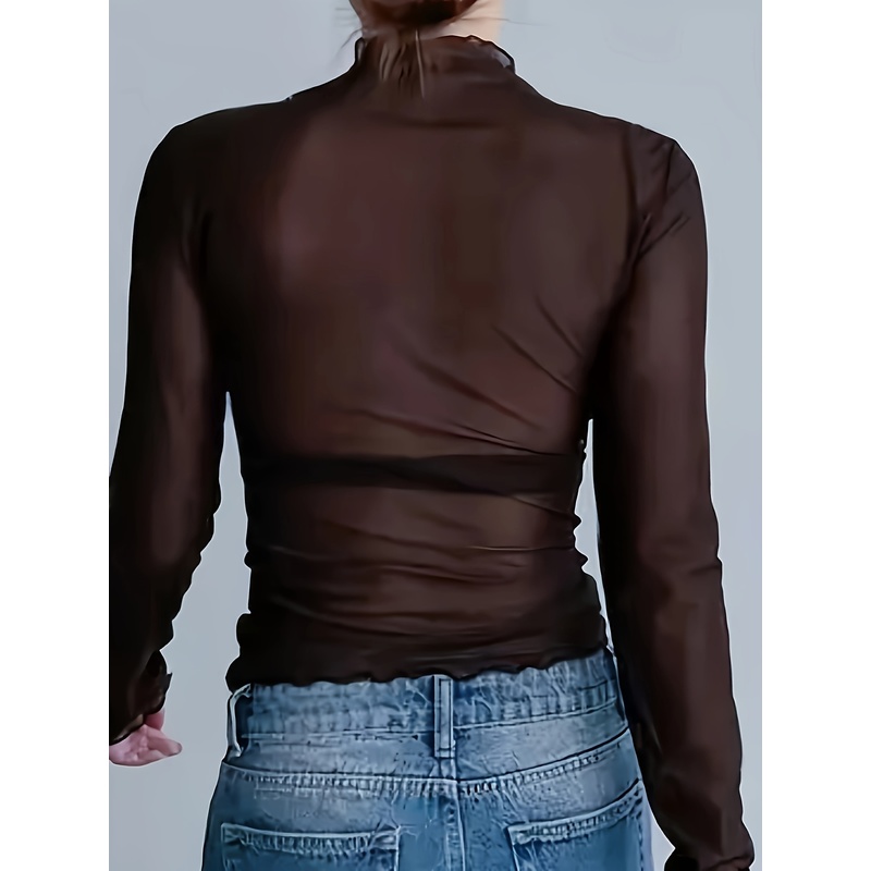 Весенне-летняя женская тонкая  – обзор и цена Mesh Top Layering