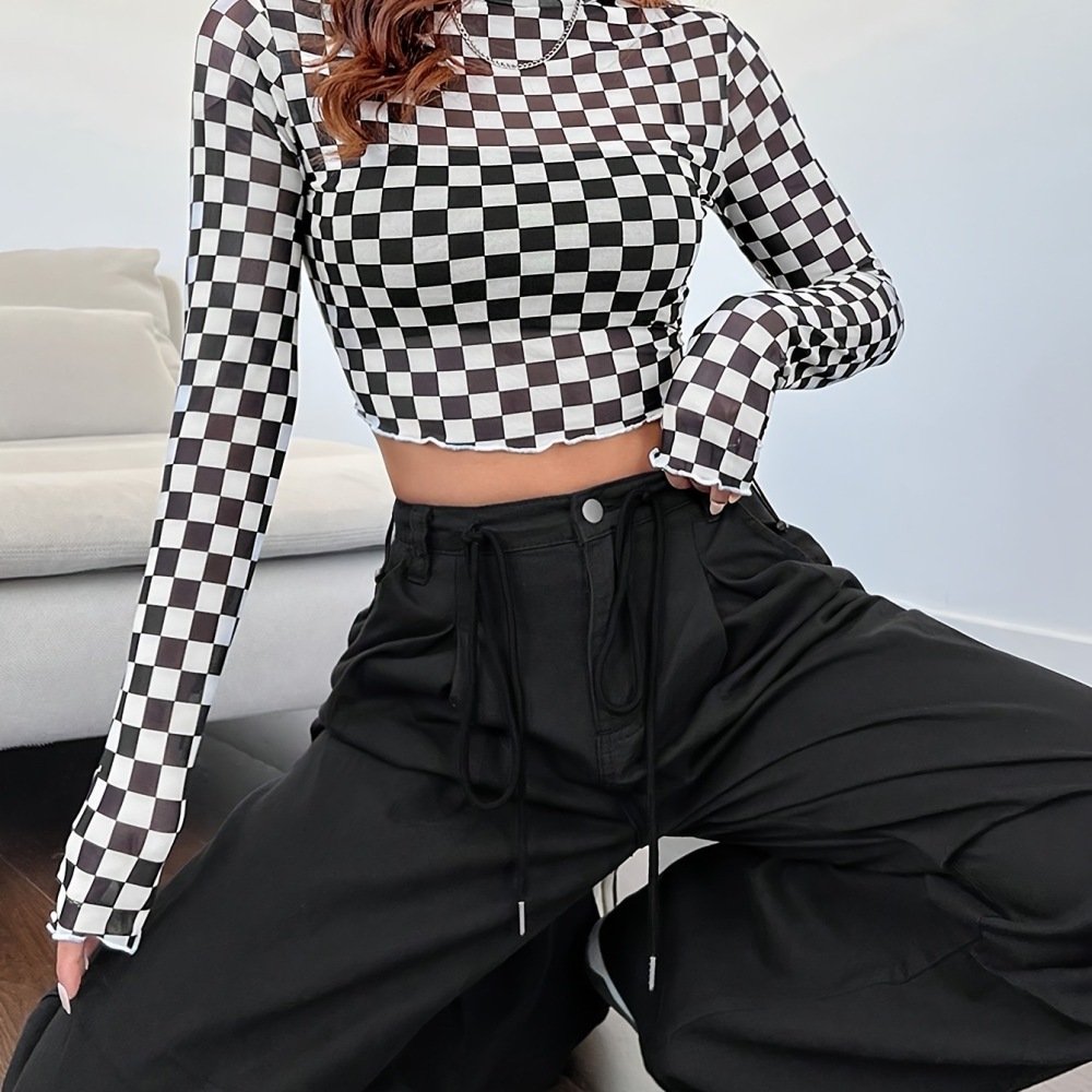 Новая женская сетчатая футболк – обзор и цена Mesh Top Layering