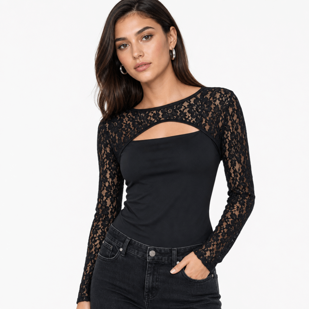 Стильные однотонные кружевные  – обзор и цена Mesh Top Layering