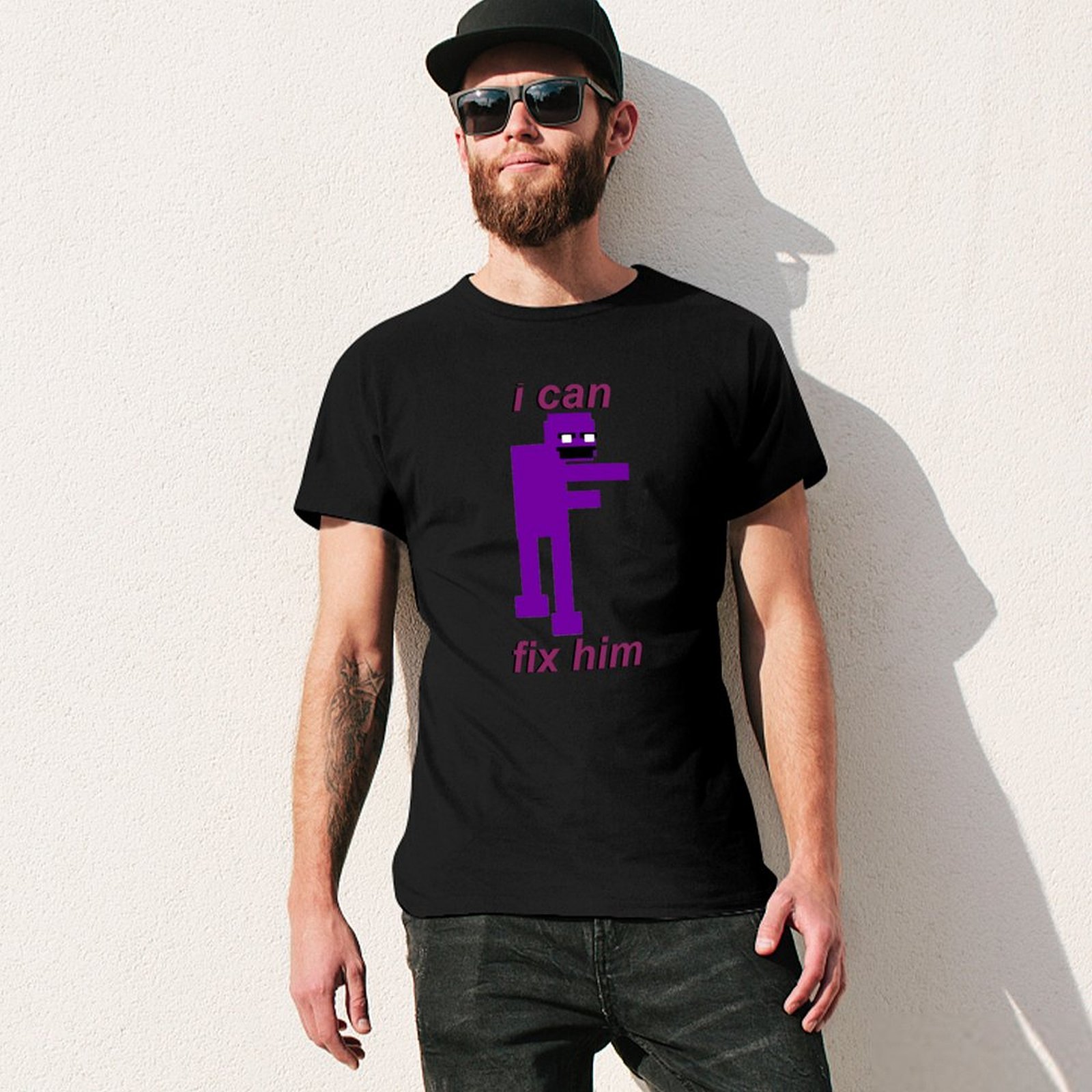 Футболка Purple Guy I can fix  – обзор и цена Street Fashion For Short Guys